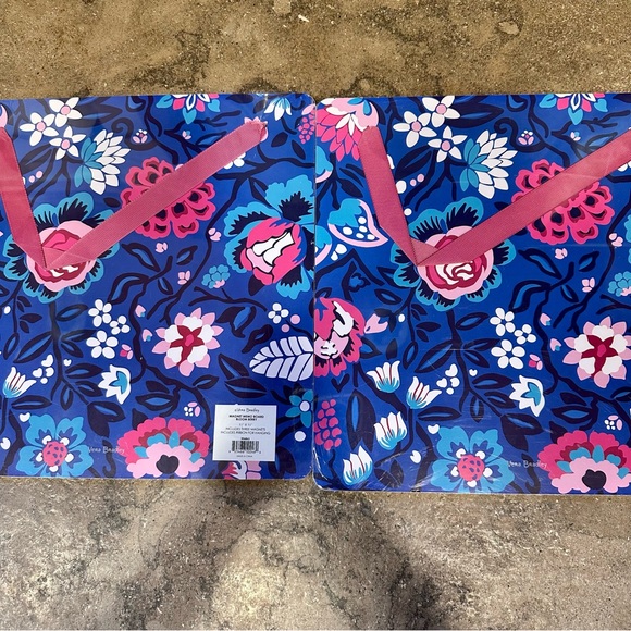 NWT! Set of 2 Vera Bradley Hanging Bloom Berry Floral Magnetic Memo Board - Picture 3 of 4